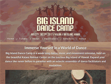 Tablet Screenshot of bigislanddancecamp.com